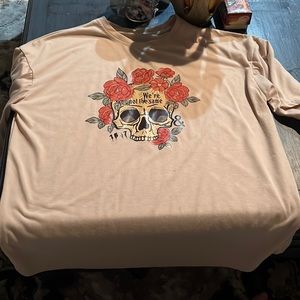 Oversized graphic "we are not the same" T-shirt